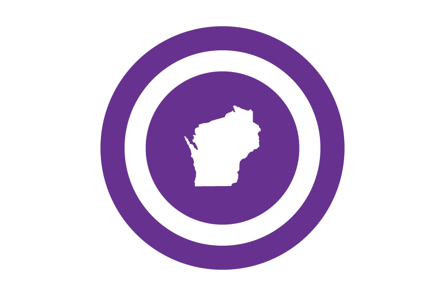 Icon of the state of Wisconsin.